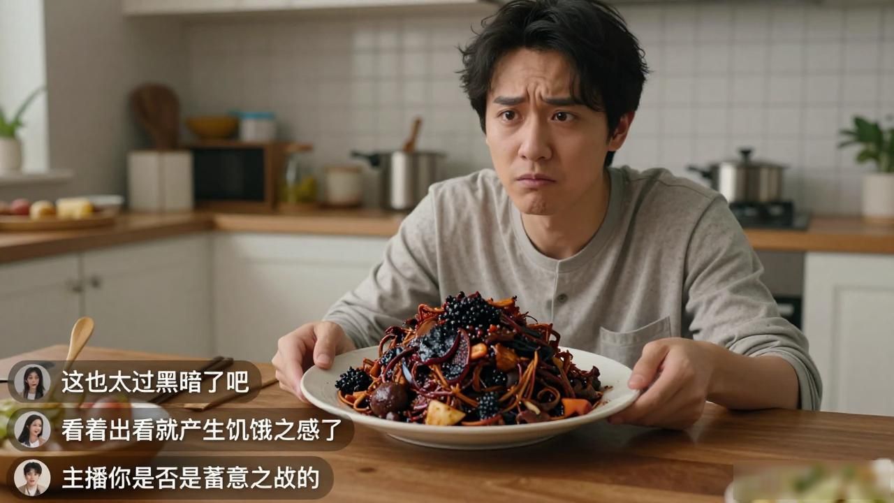 天天做黑暗料理的网红是谁,_快手做黑暗料理的网红_黑暗料理那一点红是什么