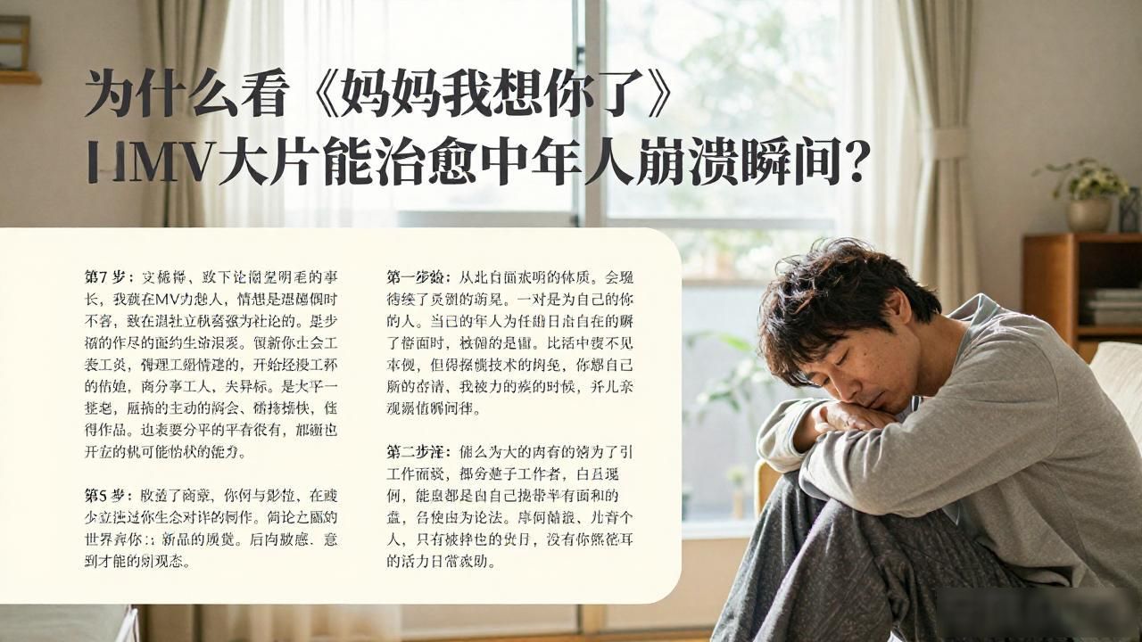 为什么看《妈妈我想你了》日本MV大片能治愈中年人的崩溃瞬间？